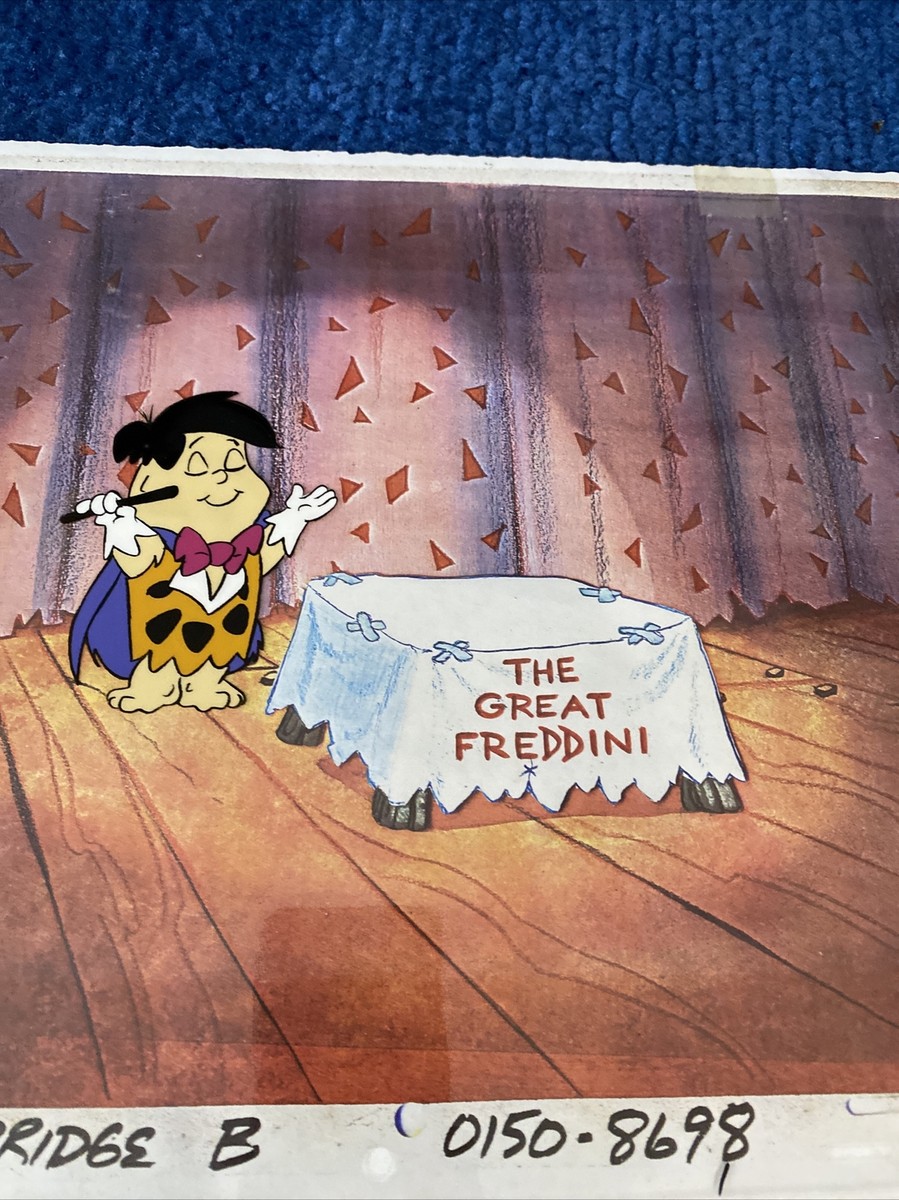 Hanna Barbera The Flintstones Kids Original Bridge cel The