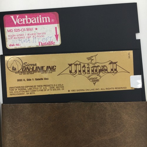 Ultima II - Revenge of the Enchantress - Apple II - Disks Only (1982) - Picture 3 of 5