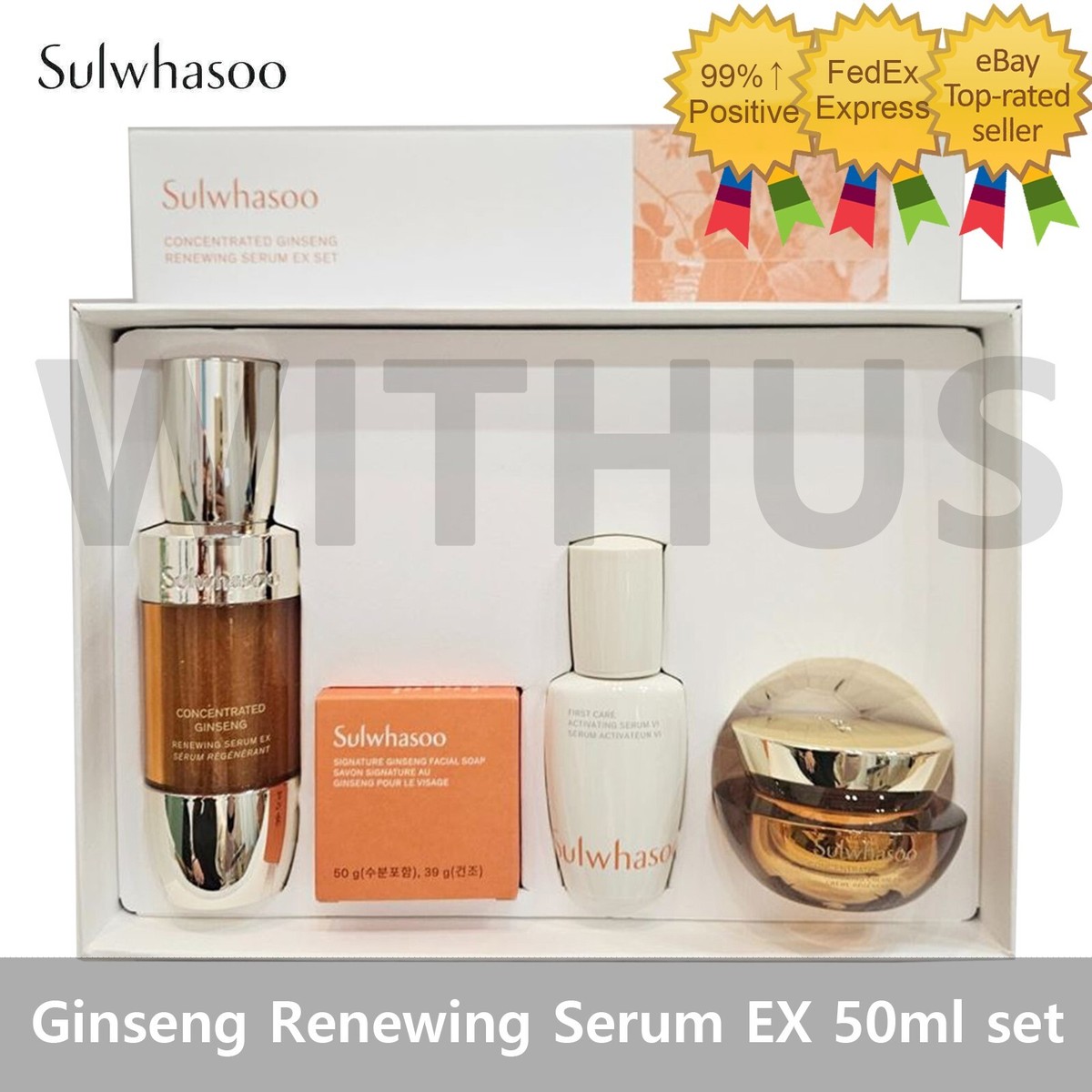 Sulwhasoo Concentrated Ginseng Renewing Serum EX 50ml Special gift