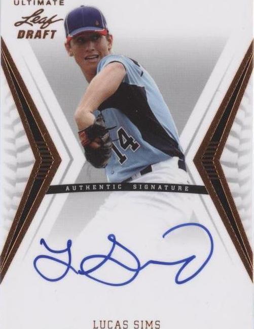 2012 Leaf Ultimate Draft - Lucas Sims #BA-LS1 - 1 of 1