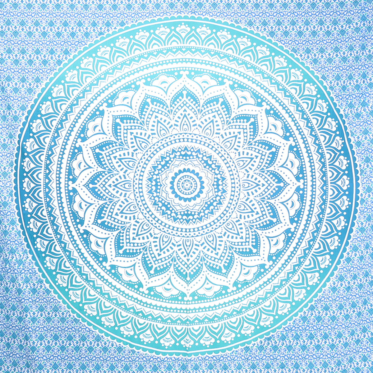 Tapestry Mandala Wall Blue Ombre Hanging Indian Hippie