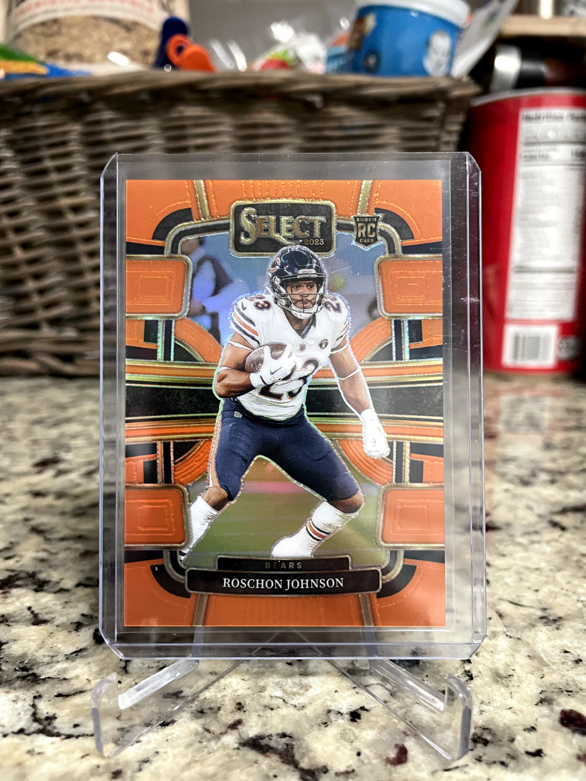 2023 Roschon Johnson Select Concourse Orange /49 RC Bears
