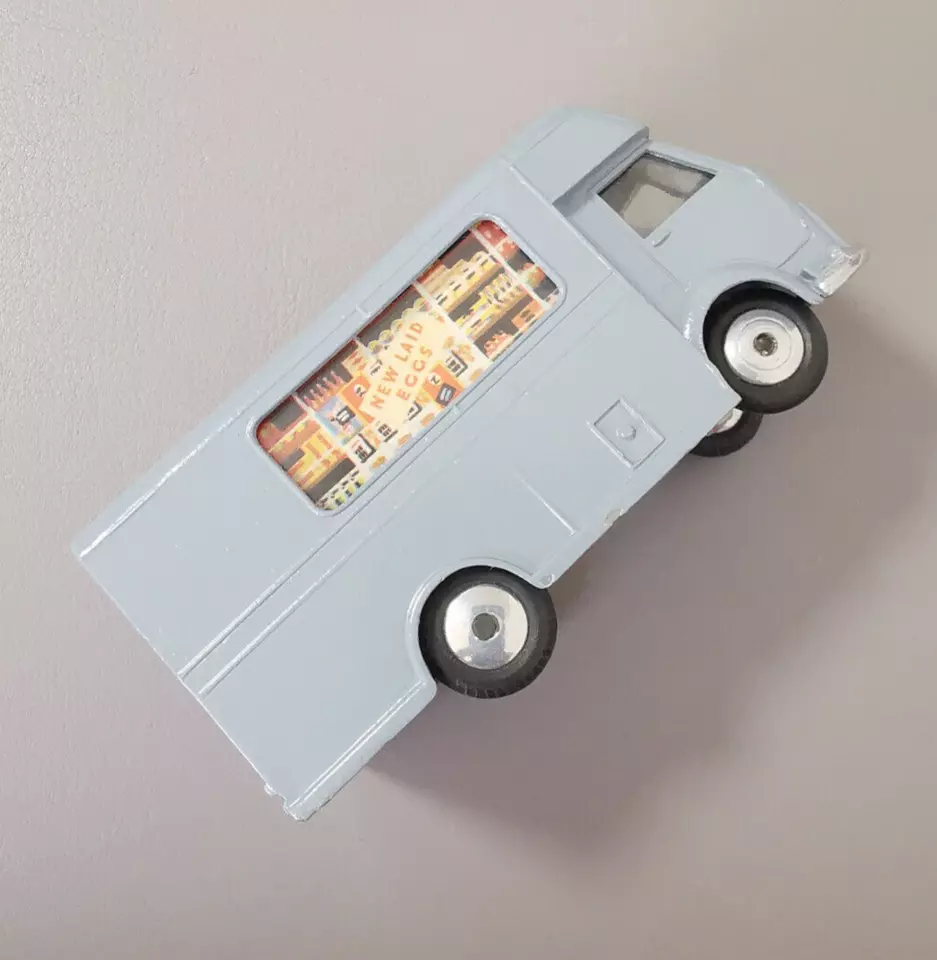 Corgi Toys 407 - Smith's Karrier Shop in Blaugrau ohne OVP Vintage Lackiert! - Bild 4 von 4