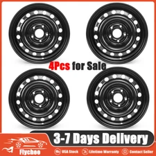 4Pcs New 16'' Black Steel Wheel Rim For Nissan Sentra 2013-2019 OEM Quality