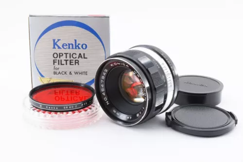 《 Near MINT++ w/ Filter 》Konica Hexanon 52mm F/1.8 Lens AR Mount From JAPAN