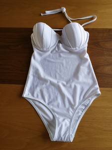 white bandeau swimsuit uk