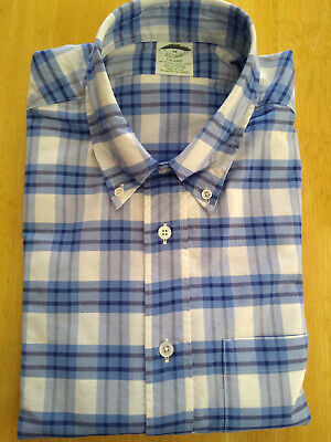 NWOT Brooks Brothers Blue & White Gingham Button Down Milano Fit MSRP $140 NWOT Brooks Brothers Blue & White Gingham Button Down Milano Fit MSRP $140