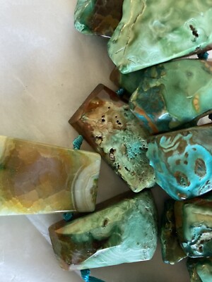Beautiful Polished Rocks Or Gems Really Nice I Dont Know What KInd On A String