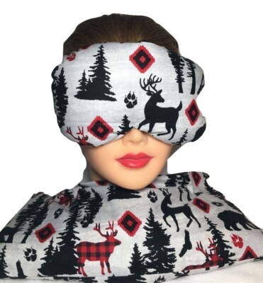 Eye Mask Lavender Eucalyptus, Sinus, Herbal Pack, Hot Cold Pack,Adirondack