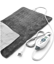 Pure Enrichment PureRelief 20x24 inch Electric Heating Pad, Size XXL - Charcoal