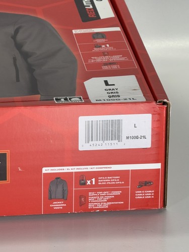 Milwaukee M100G-21L TOUGHSHELL M12 Heated Toughshell Jacket Kit | L - Picture 2 of 2
