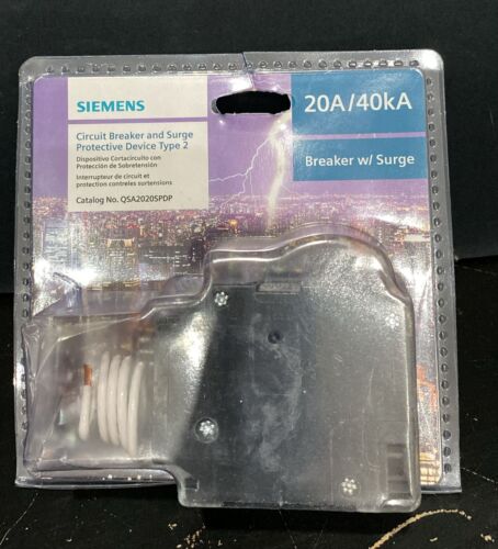 Siemens QSA2020SPDP 20 Amp Surge Protected- Breaker (D4-1)