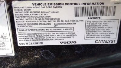 Automatic Transmission FWD With Turbo 2.4L Fits 99-00 VOLVO 70 SERIES 612976