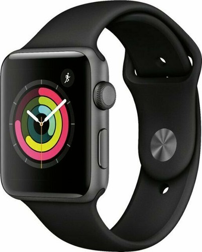 Apple Watch Series 1 42mm Aluminum Case Black Sport Band | eBay