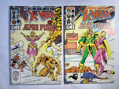 X-Men und Alpha Flight #1 & #2 limitierte Serie, beide in VF/VF + 1985 Marvel Comics