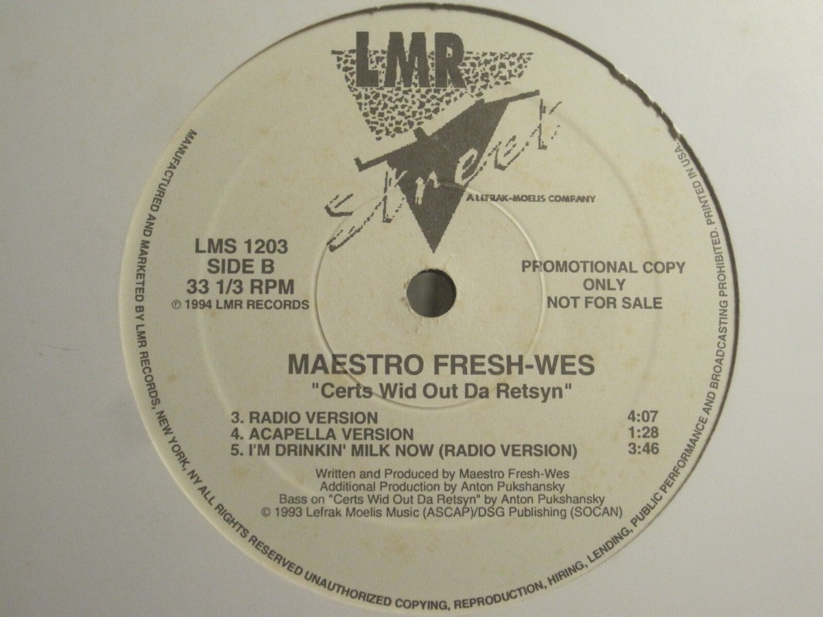 MAESTRO FRESH WES CERTS WID OUT DA RETSYN 12