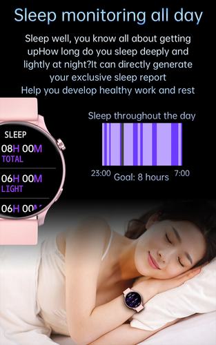 Women Fashion Smart Watch Heart Rate Blood Pressure Monitor Phone call-NEW - Picture 10 of 17