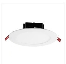 Commercial Electric 6 in. White Flush Round Wet Rated LED Recessed Lighting Kit