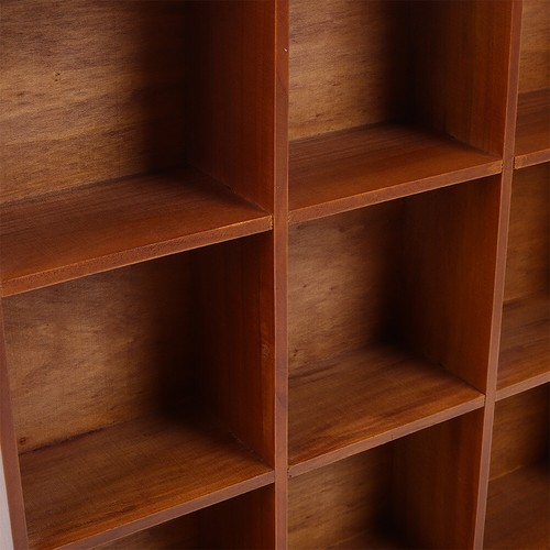 Vintage 9 Cube Storage Unit Wooden Display Cabinet Organizer Mugs Crafts Holder - Picture 6 of 7