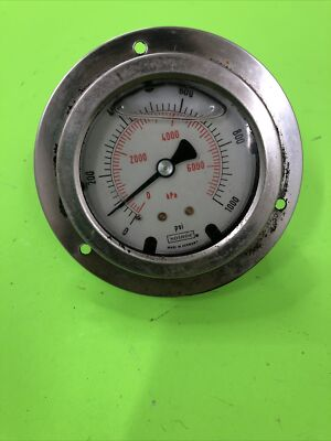 #ad NEW Noshok Liquid Filled Stainless Pressure Gauge 1 4quot; NPT 25 901 1000 PSI KPA $19.30