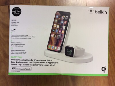 Belkin Boost Up Wireless Charging Dock iPhone Apple Watch NEW