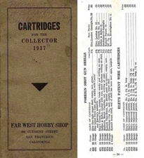 Cartridges for the Collector (Far West Hobby Shop) 1937