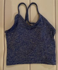 Ktrina Girls Size Large Dance Halter Crop Top Blue