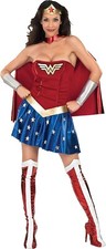 SALE Ladies Wonder Woman Licensed Superhero fancy dress costume dressing up