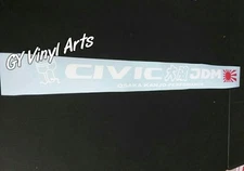 Windshield Decal Car Sticker Banner Graphics JDM Osaka Kanjo Fit/For Honda