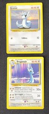 Carte Pokémon - Dragonair #18/102 + Dratini #26/102 Wizards - set Base