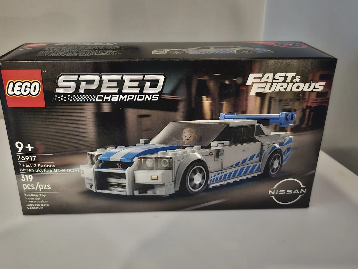 LEGO Speed Champions Fast & Furious Nissan Skyline GT-R R34 & Paul Walker  Figure