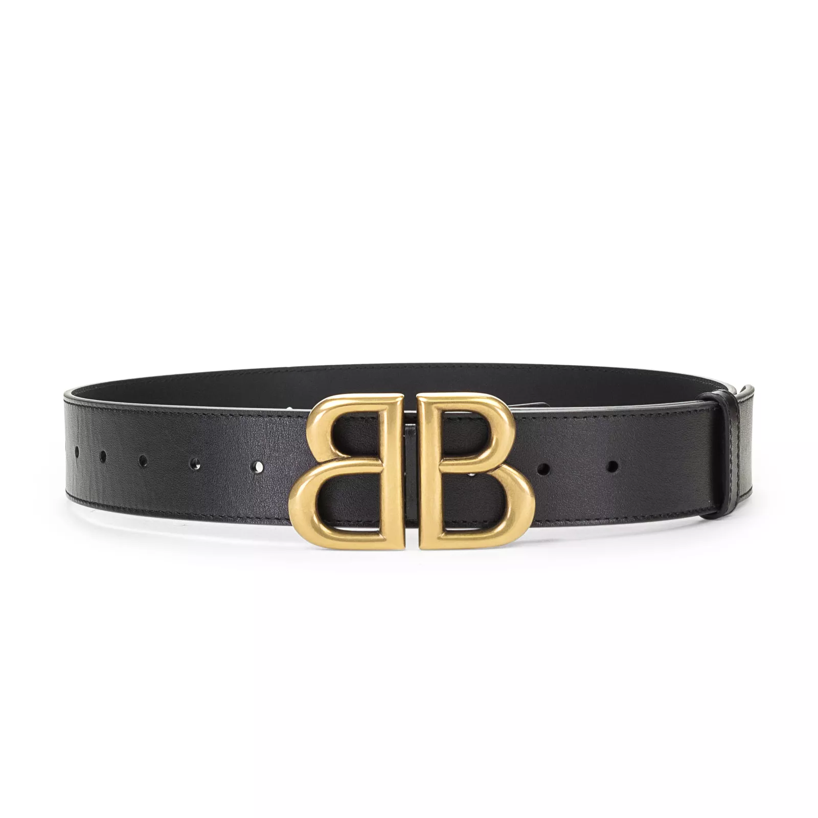 CEINTURE BALENCIAGA GUCCI X BALENCIAGA NOIRE/OR NEUVE AVEC ÉTIQUETTE TAILLE 85