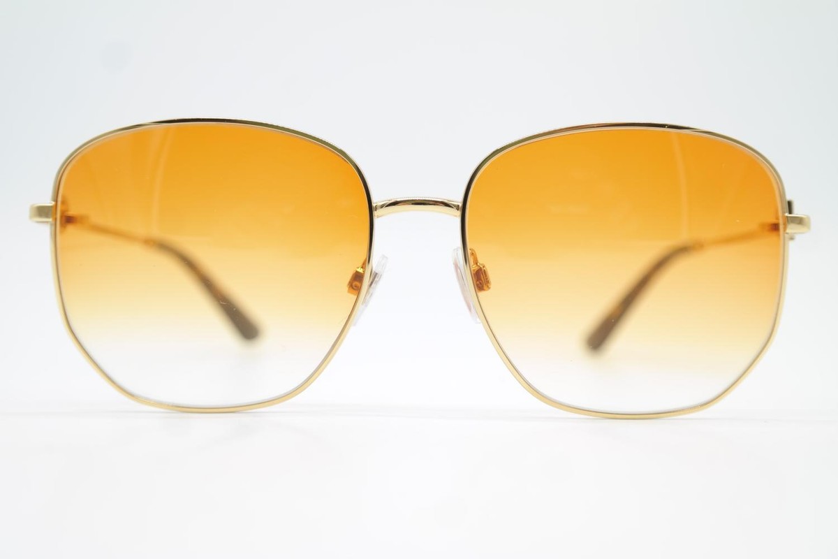 Dolce Gabbana DG 1356 Gold Oval Sunglasses New | eBay