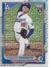 2024 Bowman Chrome Mega Box Baseball RC Yoshinobu Yamamoto Dodgers