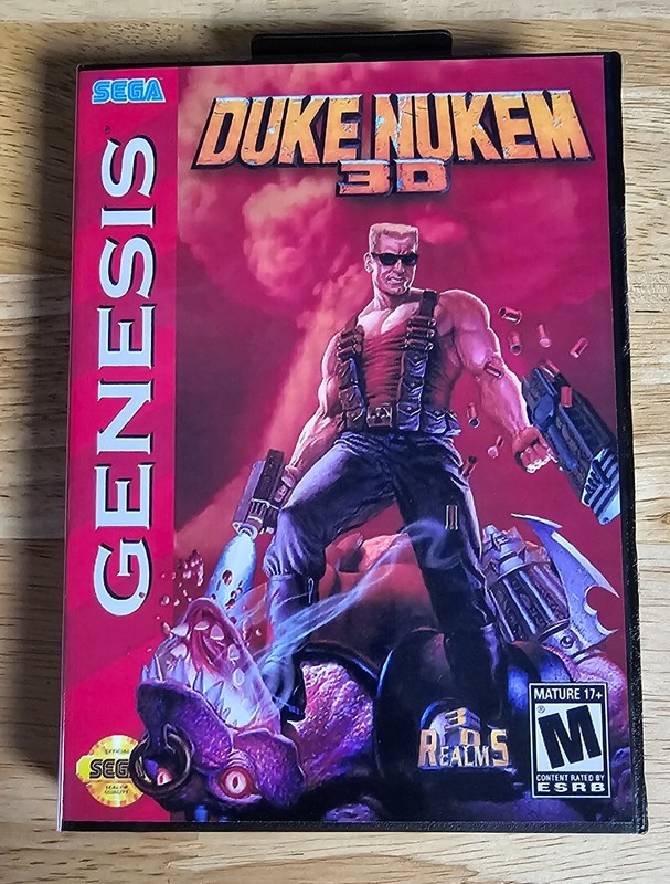 DUKE NUKEM 3D - 16 Bit MD Game & Case For Sega Mega Drive Genesis