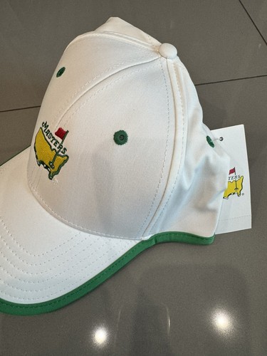 MASTERS (WHITE/GREEN) PERFORMANCE STRUCTURED Golf HAT from AUGUSTA NATIONAL NWT - Picture 3 of 7