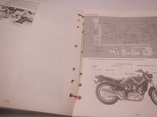 1982 Yamaha XZ550RJ Vision 550 Service Manual XZ550 RJ XZ 82 - Picture 7 of 8