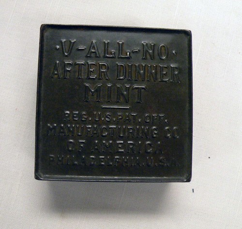 Antique V-ALL-NO After Dinner Mint Tin Box - 1907-1910 - Philadelphia