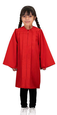 Child Matte Red Graduation Gown / Choir Robe - Preschool & Kindergarten Gowns