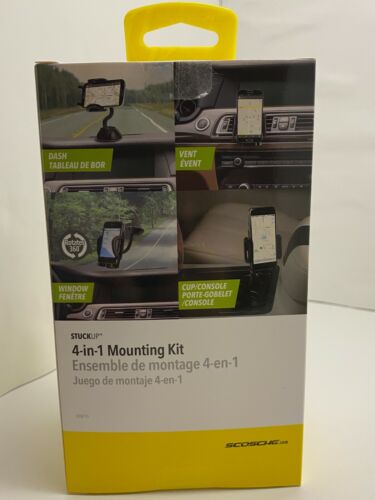 Scosche Stuck Up 4 in 1 Car Mounting Kit for Apple iPhone Android ( Hands Free ) - Picture 1 of 6