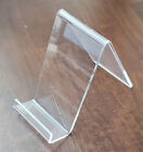 4 Pc 4'H Clear Acrylic Marketing Literature Easel Flyer Prospect Holder Stand
