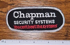 Chapman Security Systems You Can't Beat the Systems Vintage Company Patch
