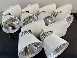 9x LED SPOT Track lights G69 LED Spotlight 63w 3500K G69 TRACK SPOTLIGHT WORKING