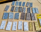HINGES 4" Steel, Brass, White painted & Misc (Collection 30 odd) New Old Stock
