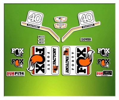 KOMPATIBLE AUFKLEBER GABEL FACTORY FOX 40 2016 ELX18 AUFKLEBER
