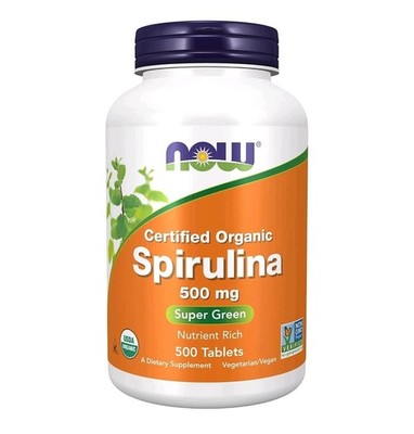 Now Foods, Spirulina, 500 mg, 500 Tabs Exp 5/28