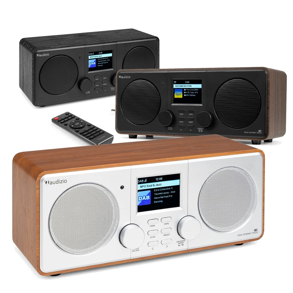 Audizio Foza DAB Internet Radio Speaker with WiFi, Blutooth and DAB+ Digital