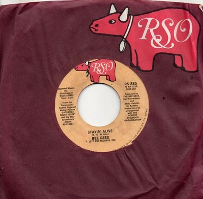 Bee Gees:Stayin' alive/If I can't have you:US  RSO:1977