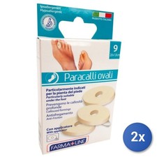 2X Oval Corn Plasters 9 Pieces Farmaline CER3384A