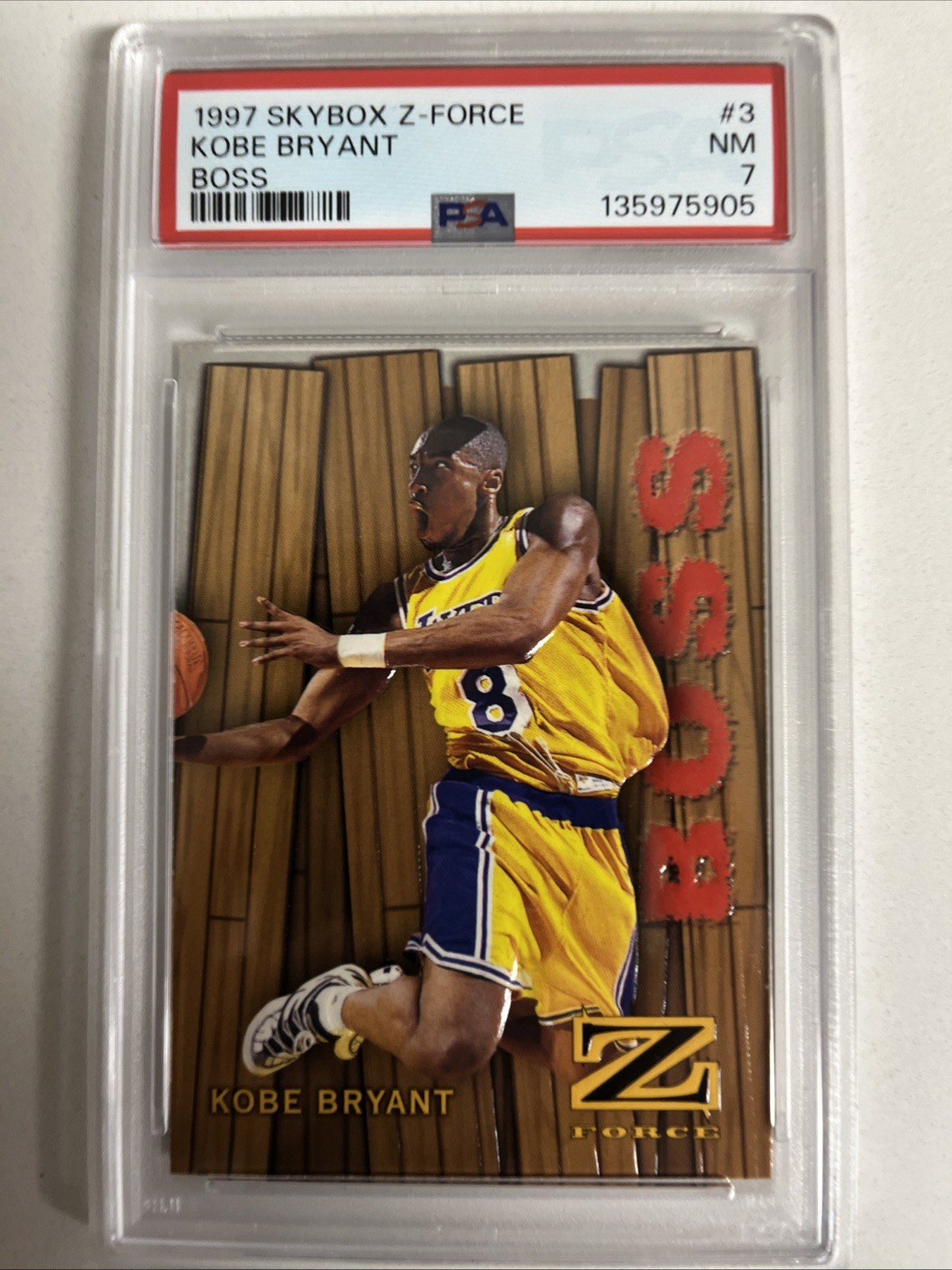 Kobe Bryant 1997 Skybox Z-Force #3B Boss Price Guide - Sports Card